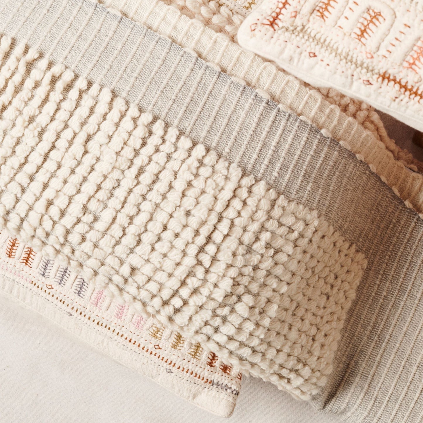Butterscotch Handloom Hand Knotted Textured Plush Merino Throw