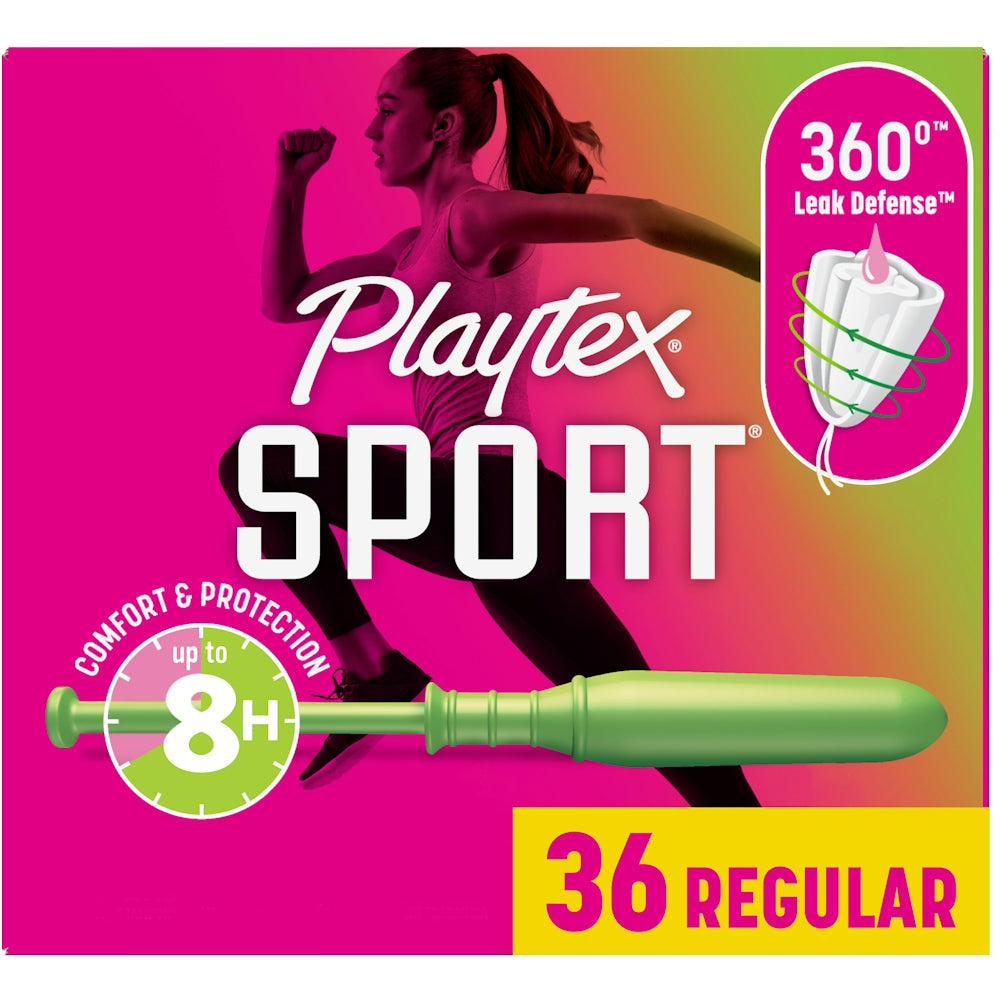 Playtex Sport Regular Plastic Applicator Tampons