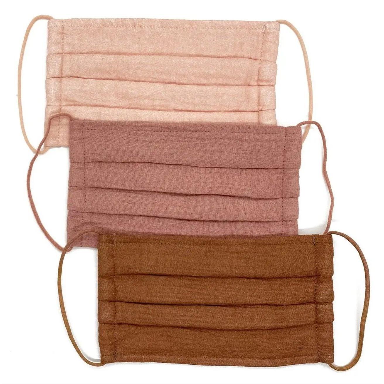 Kitsch Dusty Rose Face Mask 3pc Set