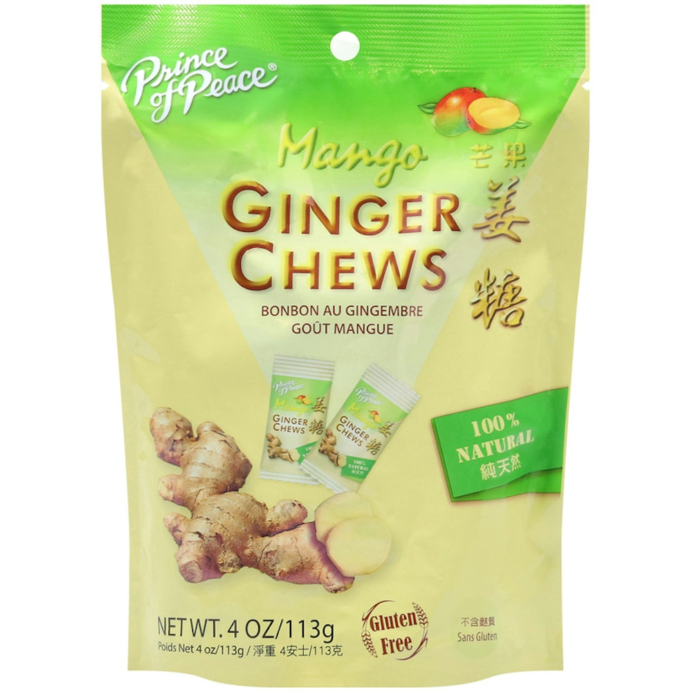 Prince of Peace Mango Ginger Chews - 4 Oz