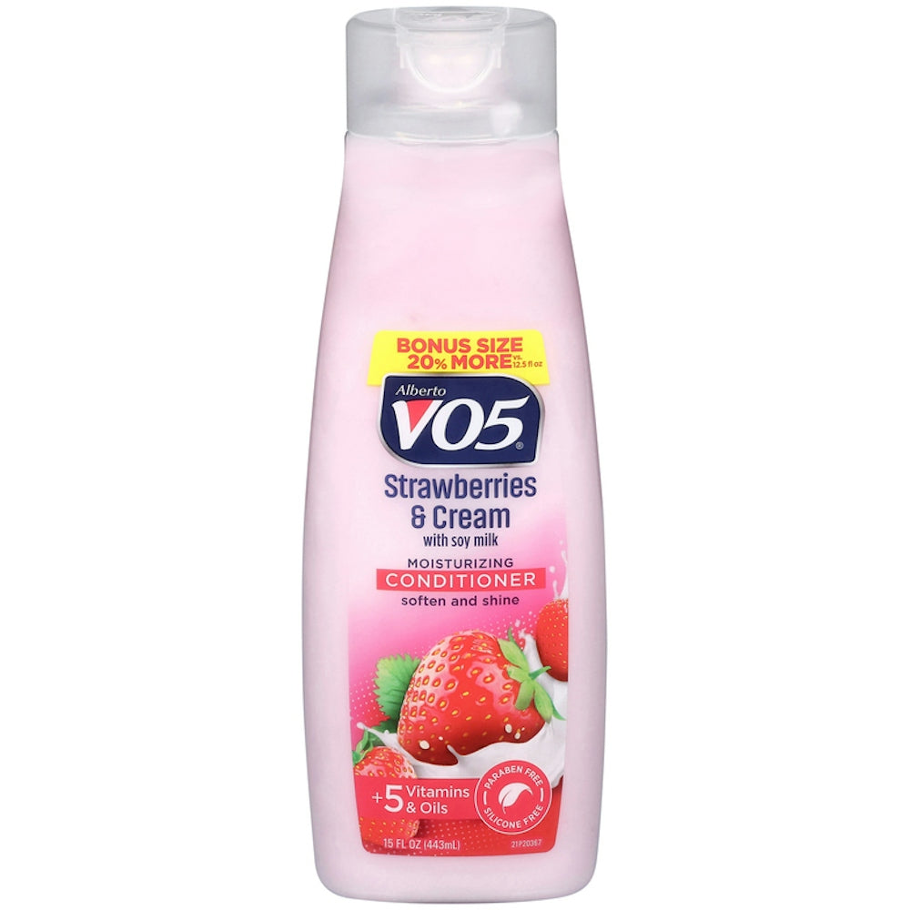Alberto VO5 Moisturizing Strawberries & Cream With Soy Milk Conditioner 15 Fl Oz
