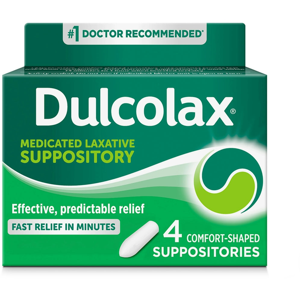 Dulcolax 10 Mg Laxative Suppositories, Comfort Shaped