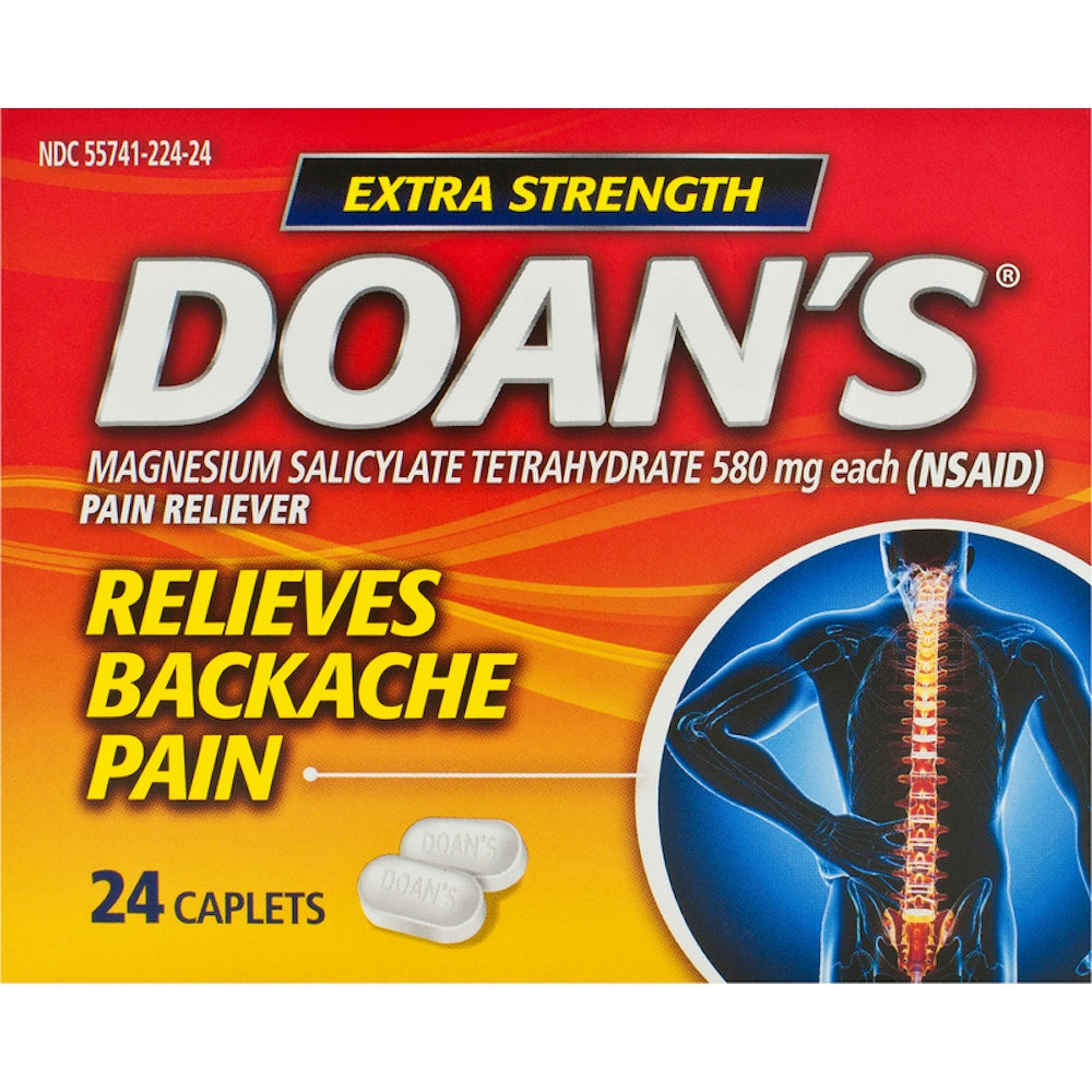 Doan's Pain Reliever, Extra Strength, 580 Mg, Caplets