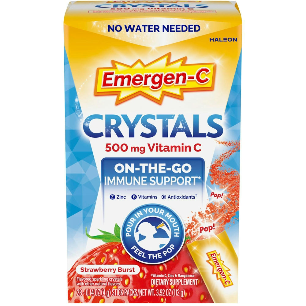 Emergen-C Crystals 500 Mg Vitamin Strawberry Burst