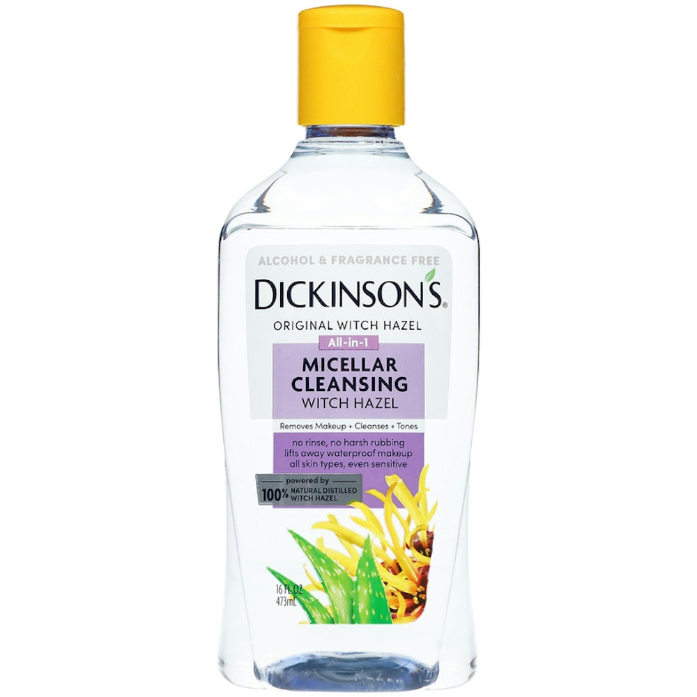 Dickinson's Micellar Witch Hazel Makeup Remover With Aloe, 16 Oz