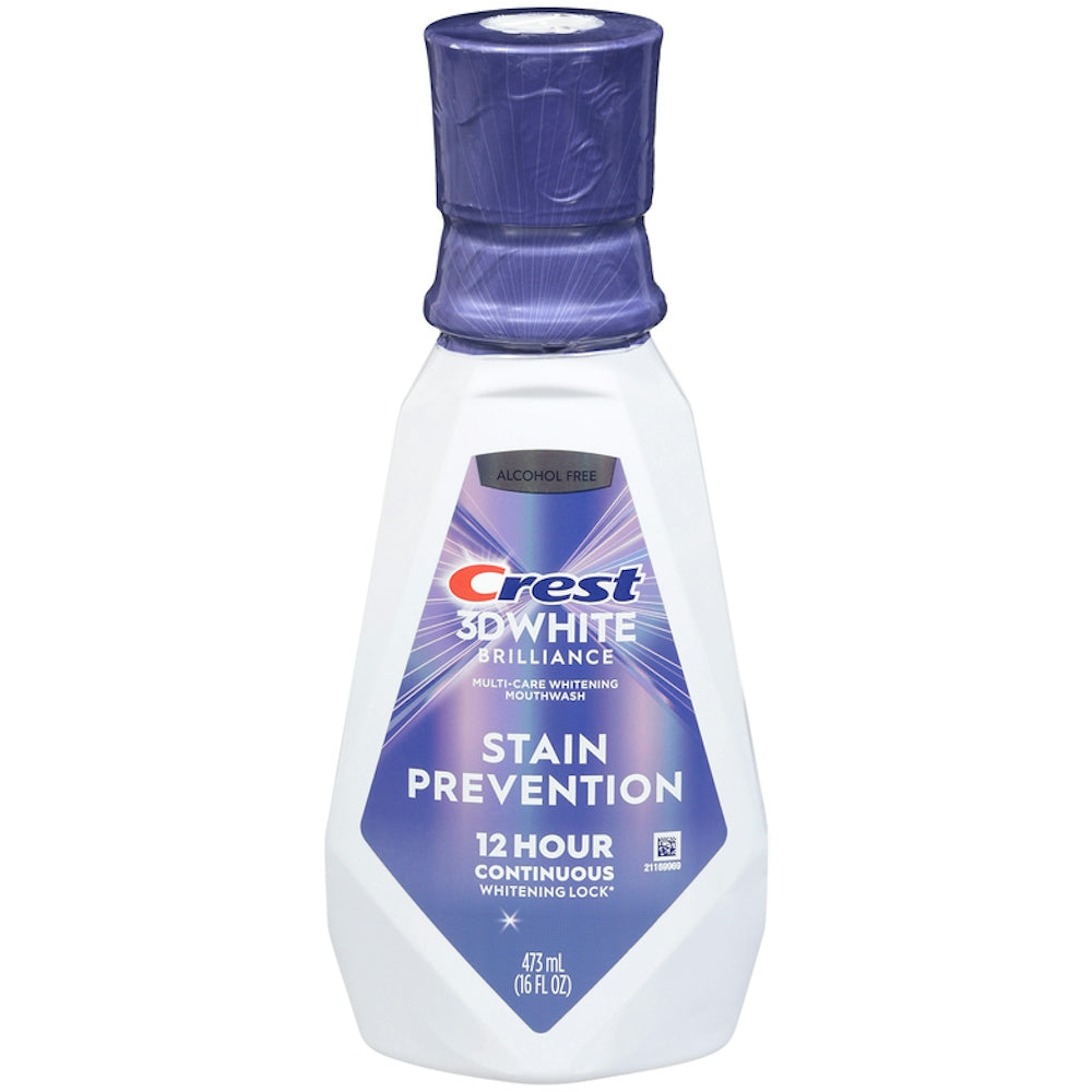 Crest 3D White Deep Stain Prevention Whitening Mouthwash - 473ml