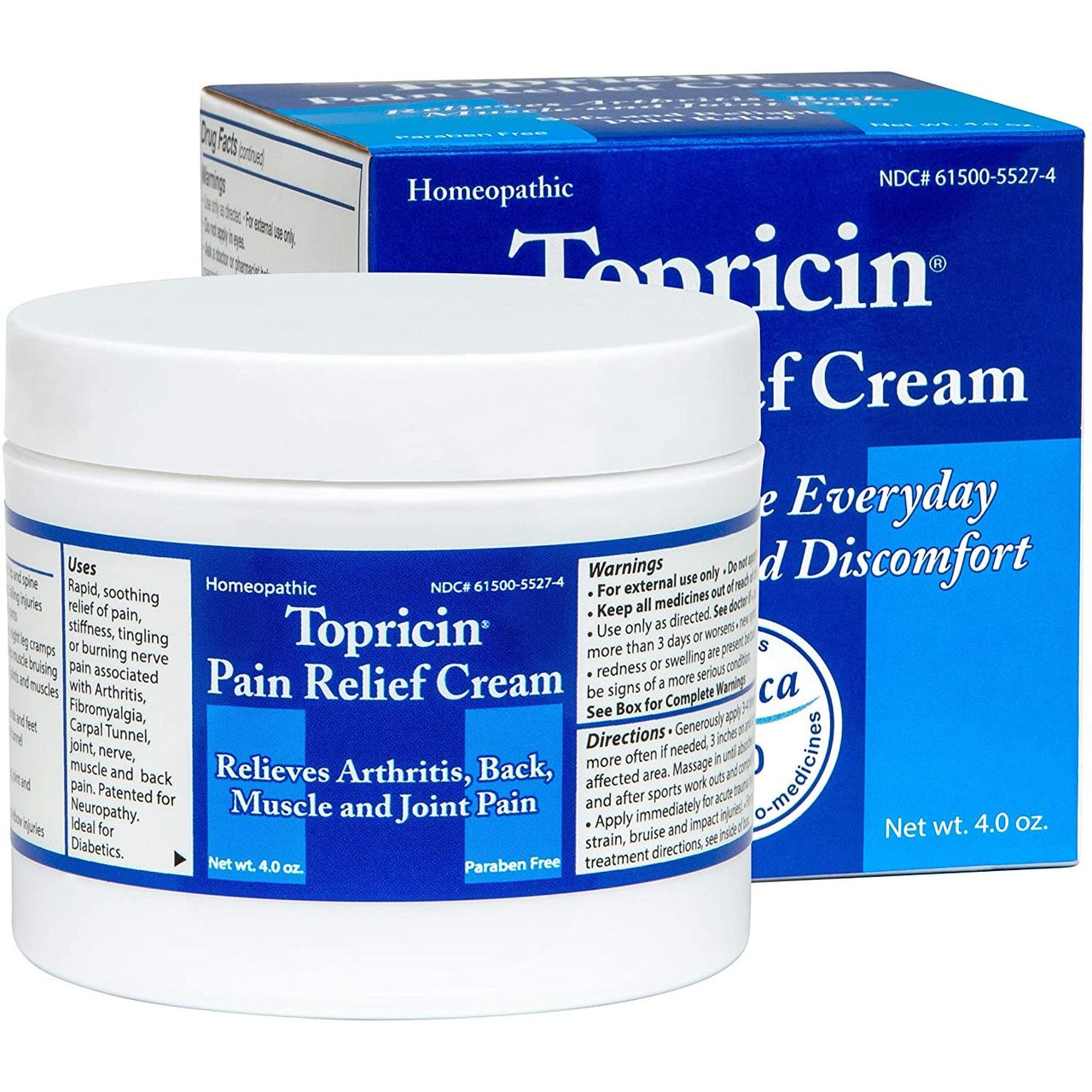 Topricin Pain Relief Cream Jar