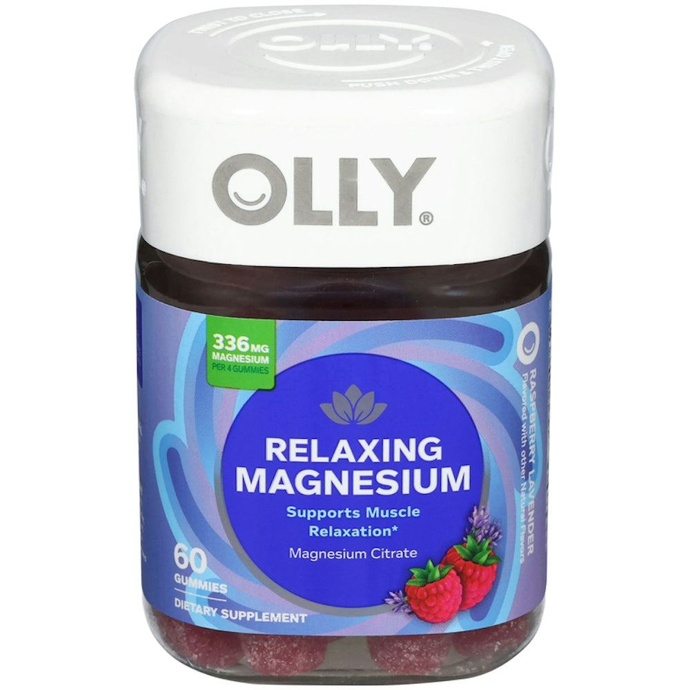 Olly Magnesium Citrate, Relaxing, 336 Mg, Gummies, Raspberry Lavender