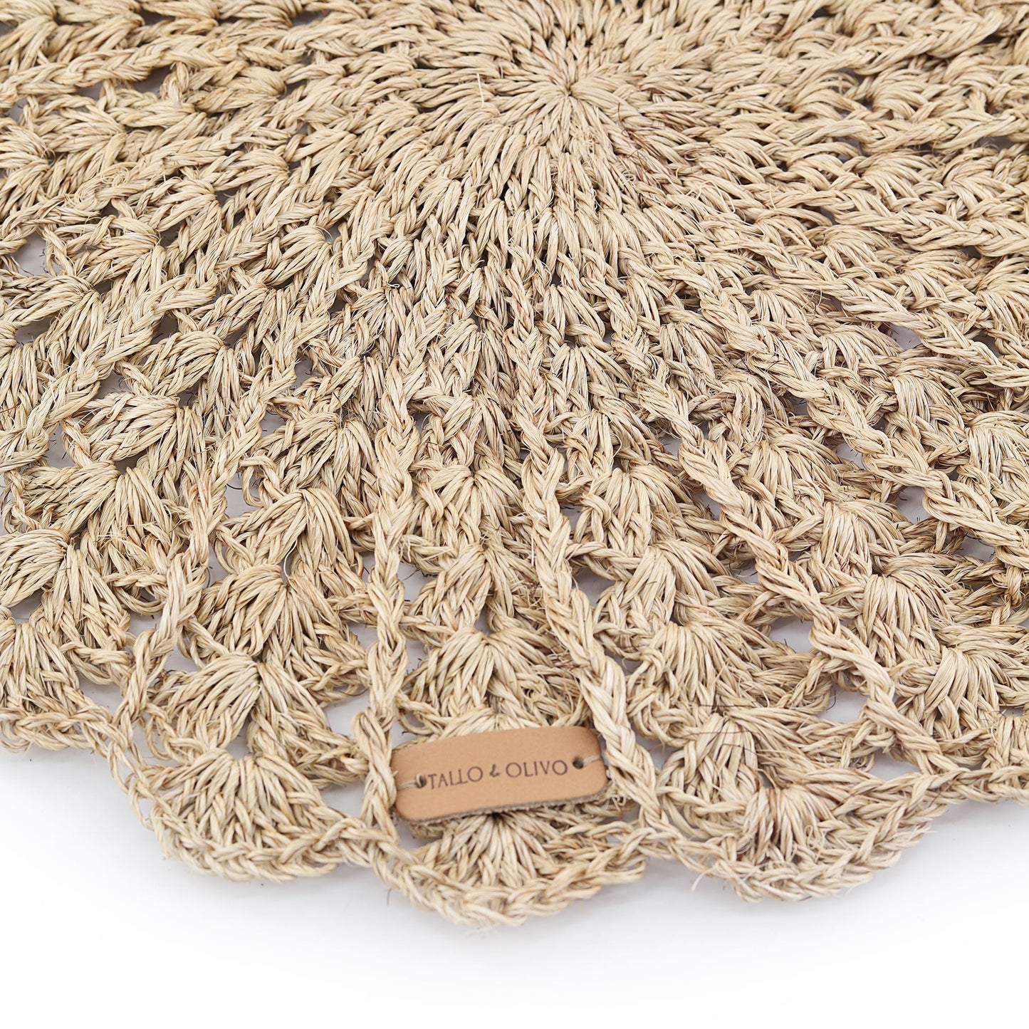 S/4 Hand Crocheted Round Placemat - Gio