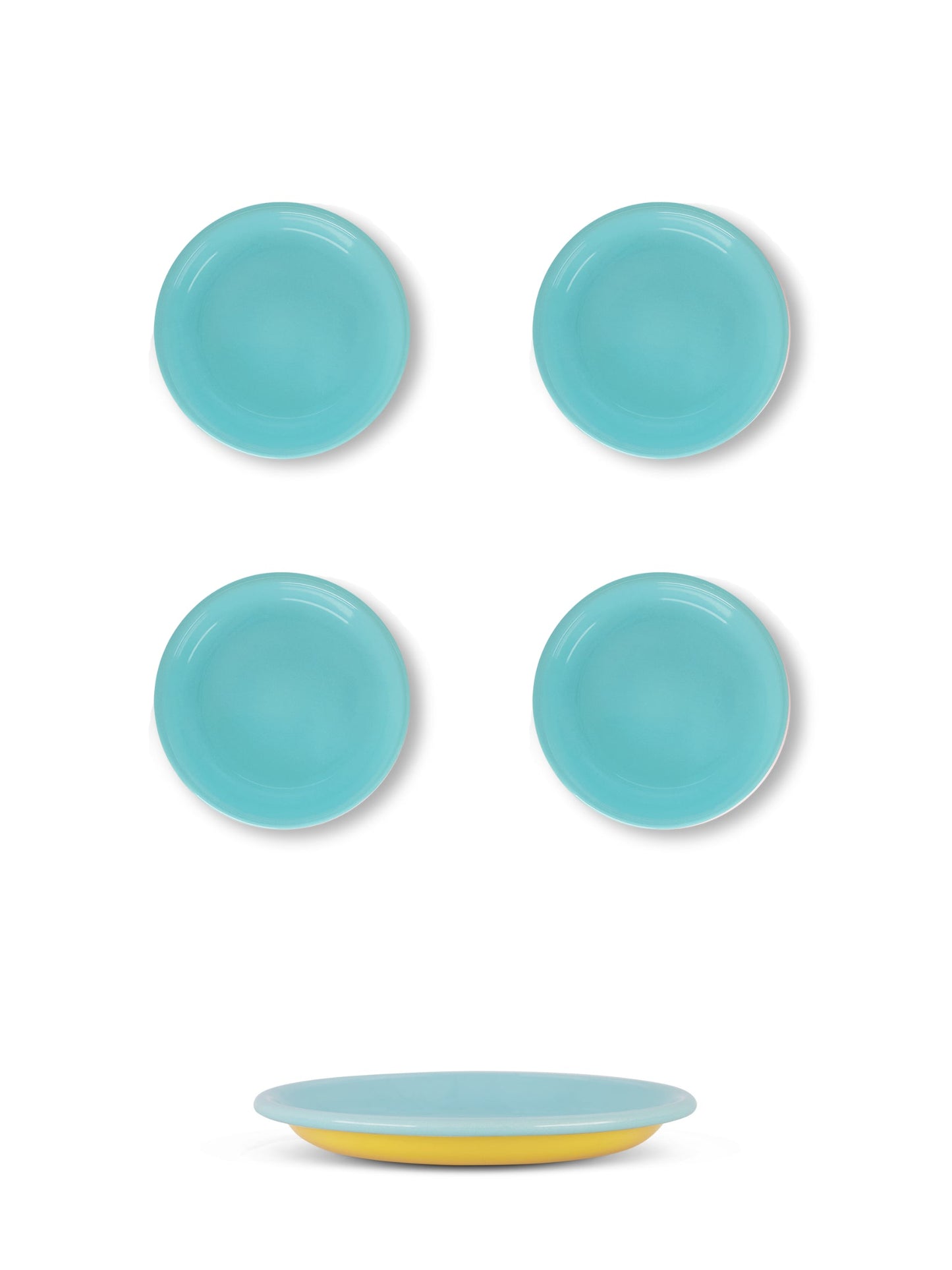 S/4 Enamel Side plate - Two Tone