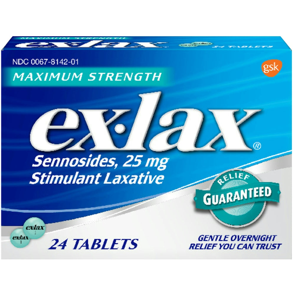 Ex-Lax Maximum Strength Stimulant Laxative Constipation Relief Pills For Occasional Constipation, Gentle Laxatives