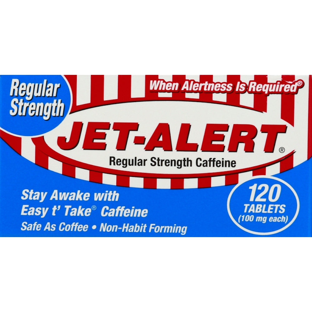 Jet Alert 100 MG Each Regular Strength Caffeine Tablets
