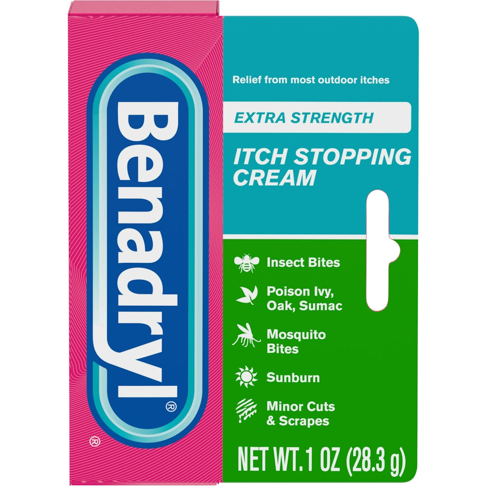 Benadryl Itch Stopping Cream, Extra Strength, For Ages 2+ 1 Oz