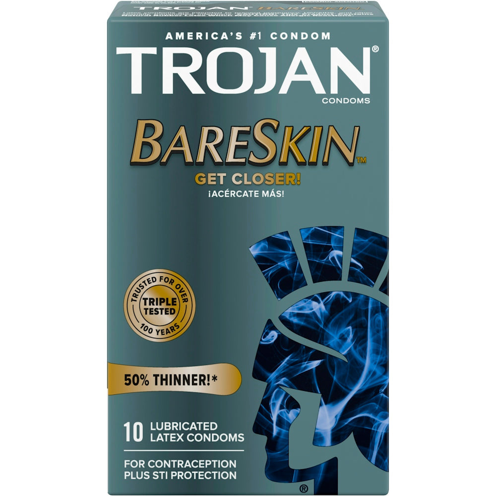 Trojan Sensitivity BareSkin Lubricated Premium Latex Condoms