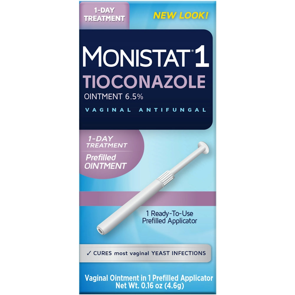 Monistat Vaginal Antifungal, Prefilled Ointment, 1 Day Treatment