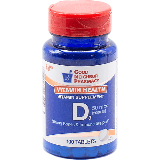 NPG Good Neighbor Pharmacy Vitamin D 2000 IU – 100 Tablets