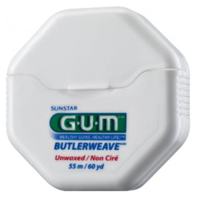 Gum Butlerweave Waxed Dental Floss 55 M