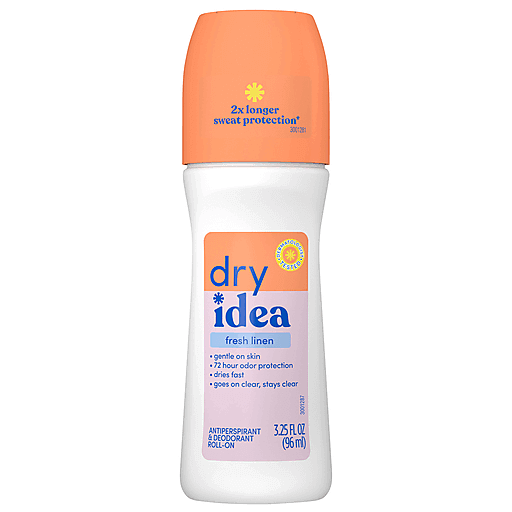 Dry Idea Antiperspirant & Deodorant, Roll On, Powder Fresh 3.25 Fl Oz