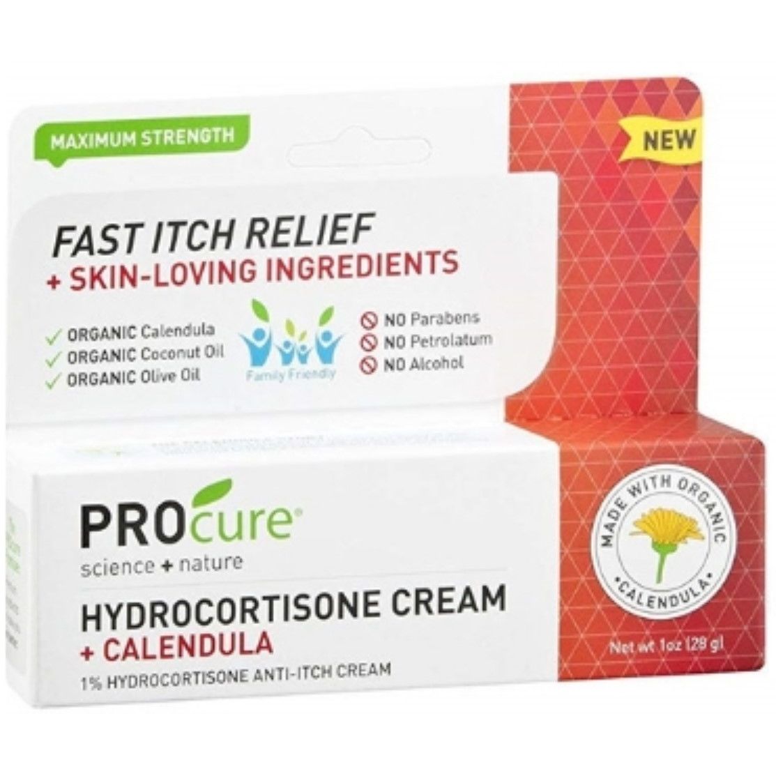 PROcure Hydrocortisone Cream With Calendula, 1 Oz