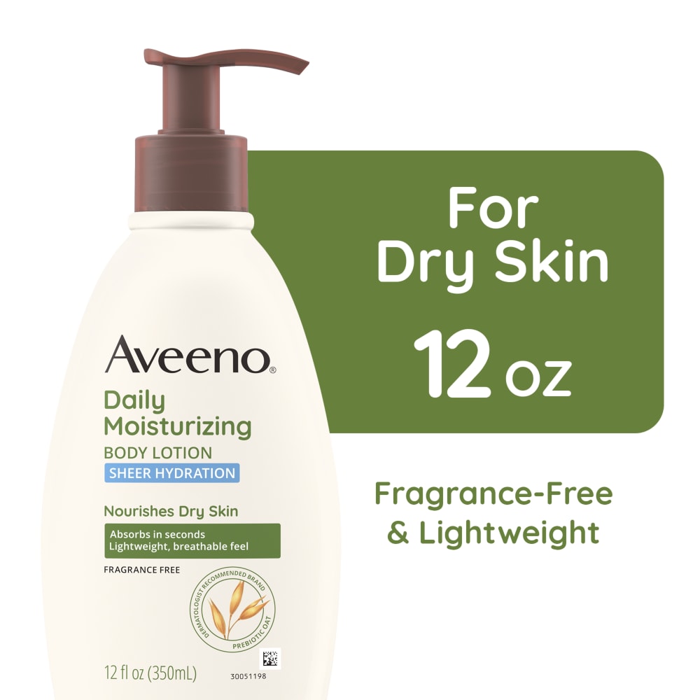Aveeno Body Lotion, Daily Moisturizing, Sheer Hydration 12 Fl Oz