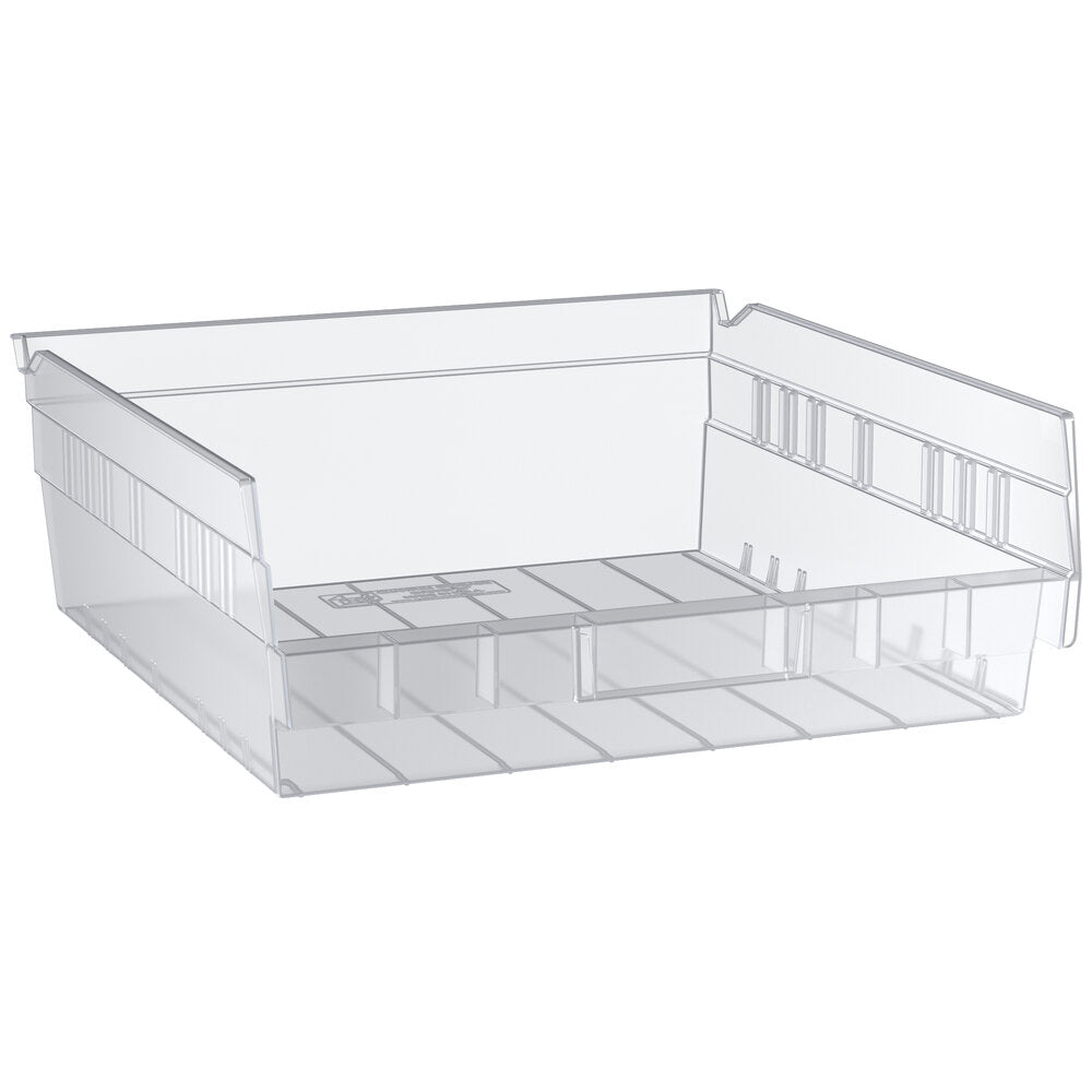 Regency Space Solutions Quantum Storage Systems Shelf Bin, Clear, Polypropylene,4 In QSB109CL