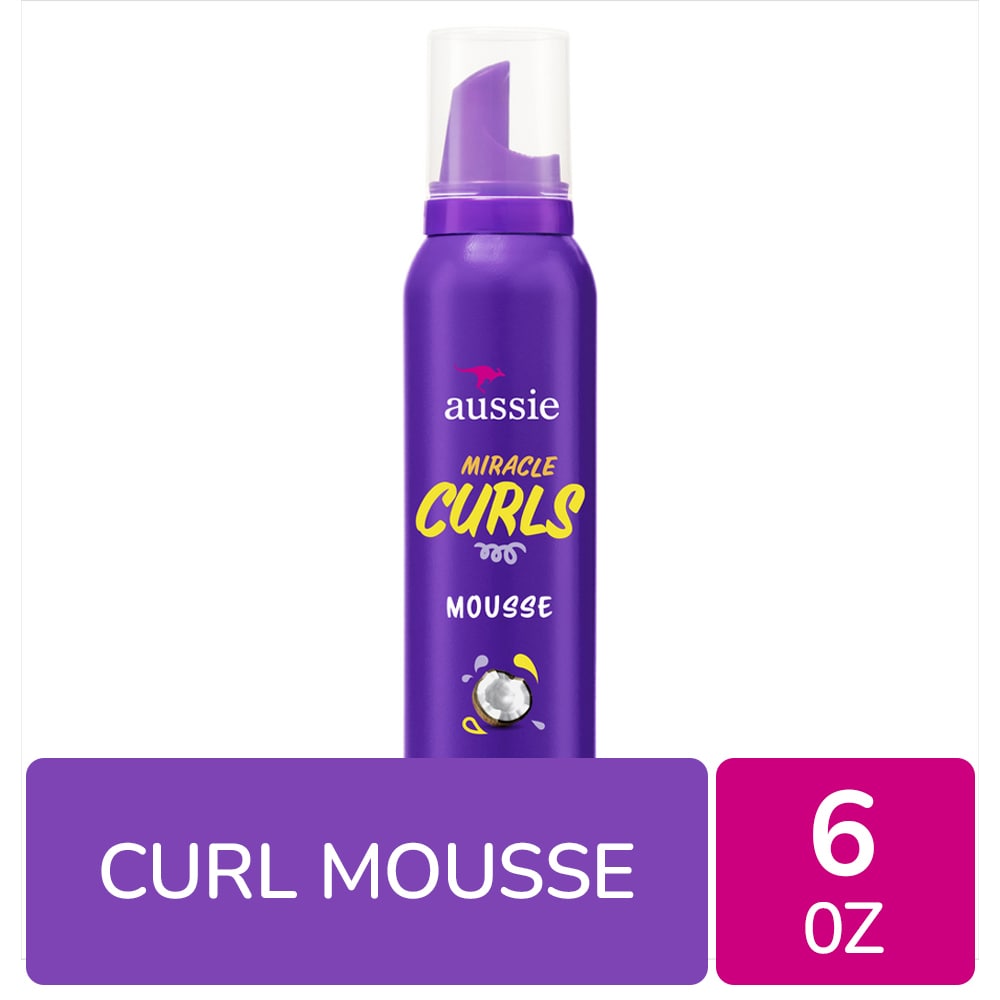 Aussie Miracle Curls Mousse With Coconut & Jojoba Oil, 6 Oz