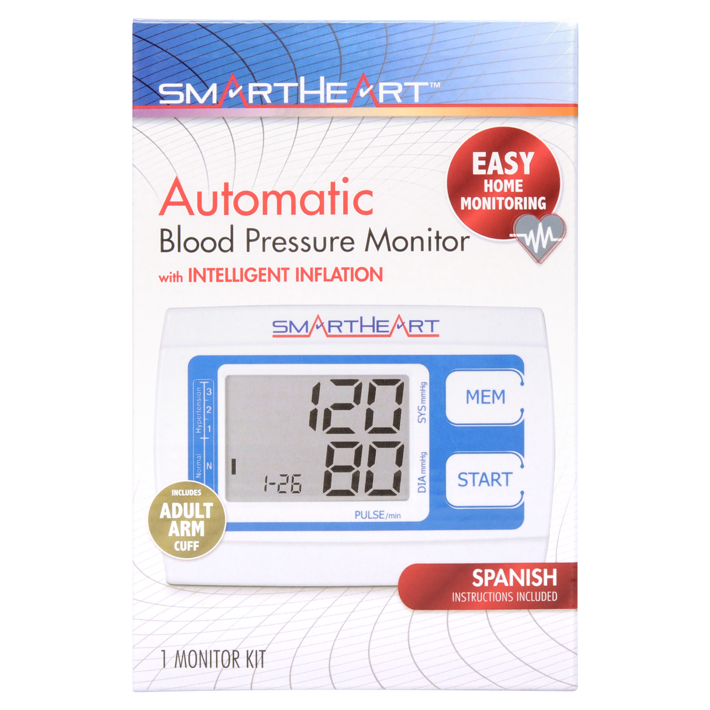 Veridian SmartHeart Automatic Arm Digital Blood Pressure Monitor - Model 01-539