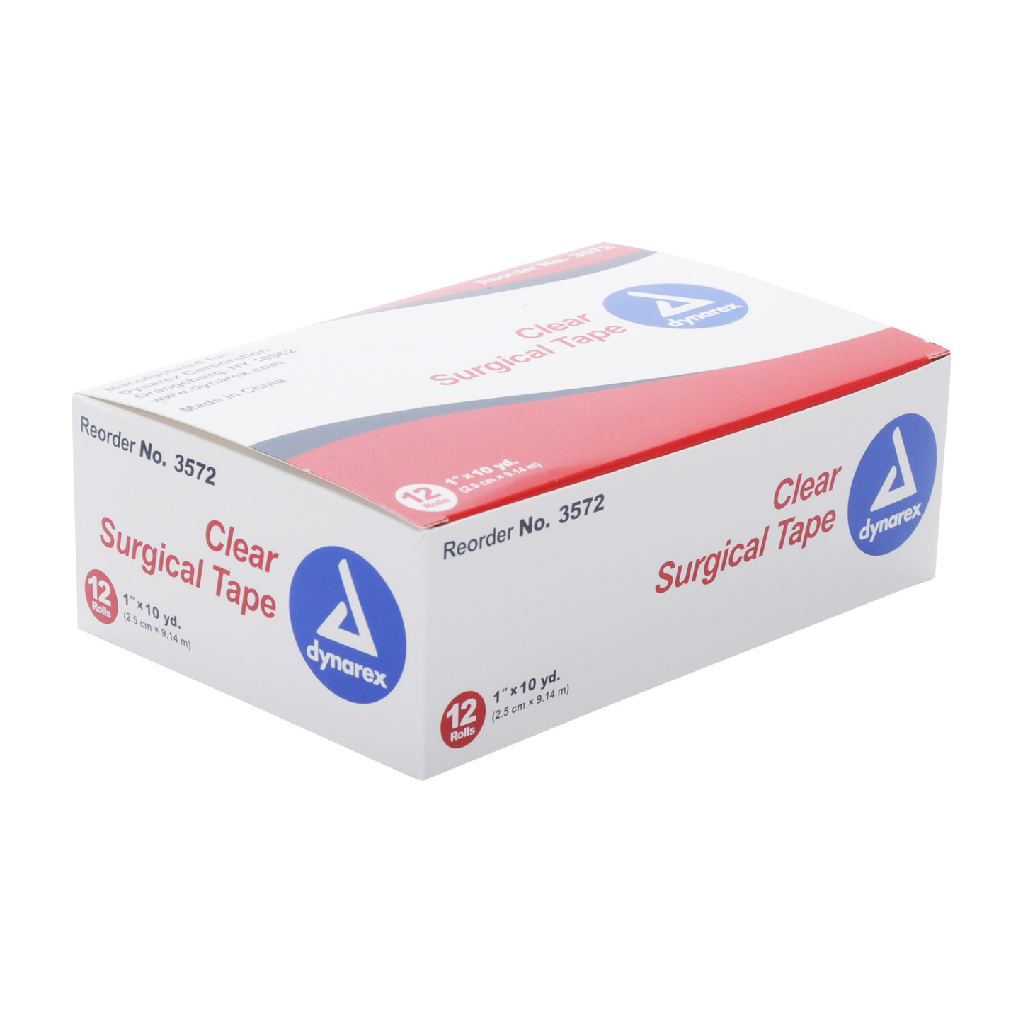 Dynarex Paper Surgical Tape, 1 Inch By 10 Yards, 12 Rolls Per Box