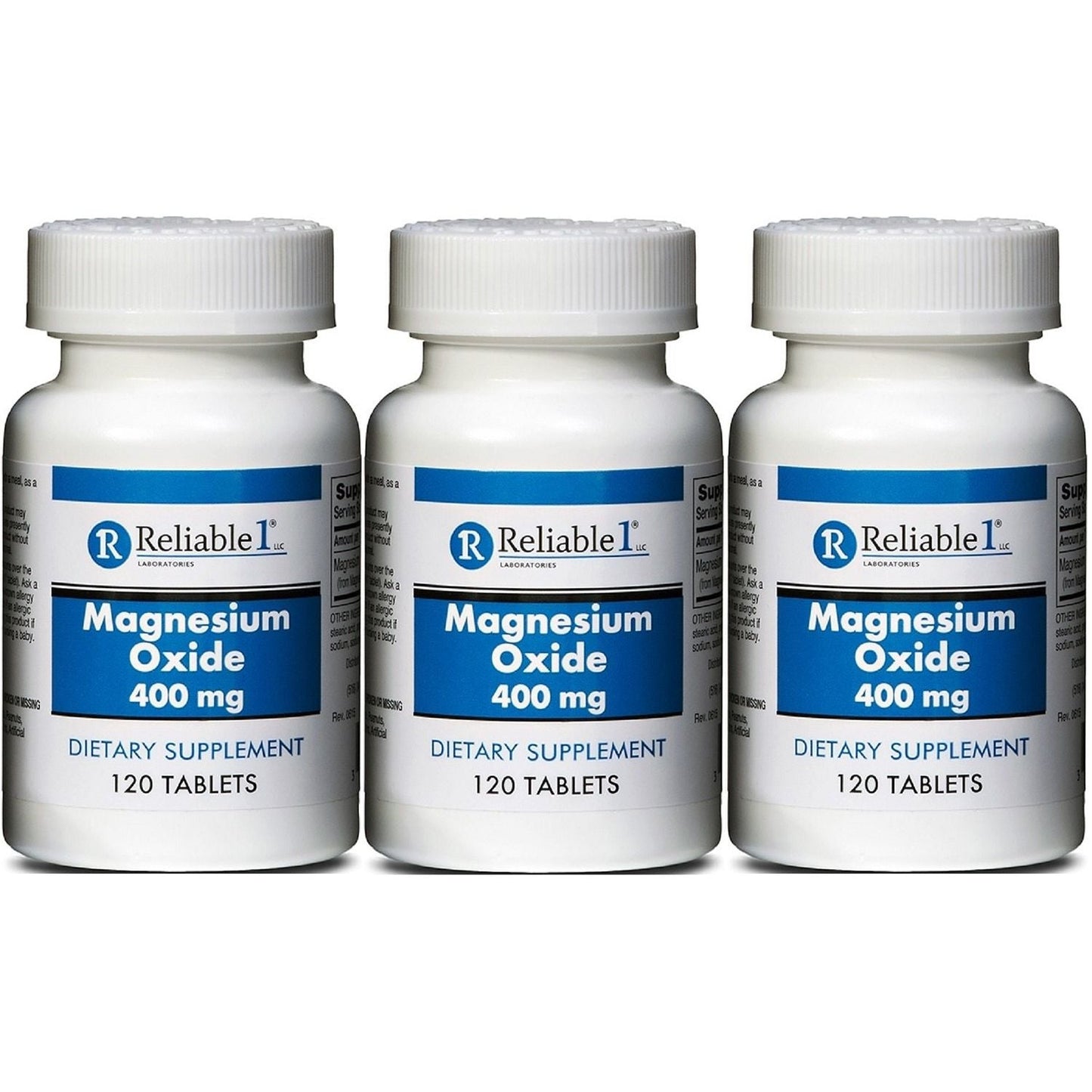 Reliable-1 Laboratories Magnesium Oxide 400 Mg 120 Tablets
