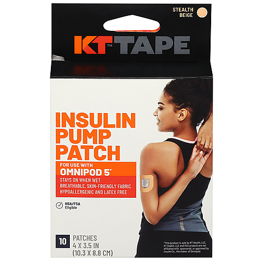 KT Tape Insulin Pump Patch, Stealth Beige