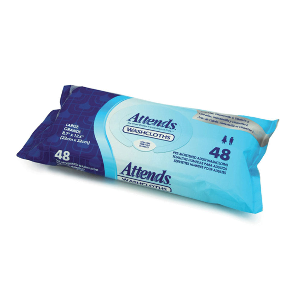 Attends WCPP1000 Washcloths Scented 8.7"x12.6" 576/Case