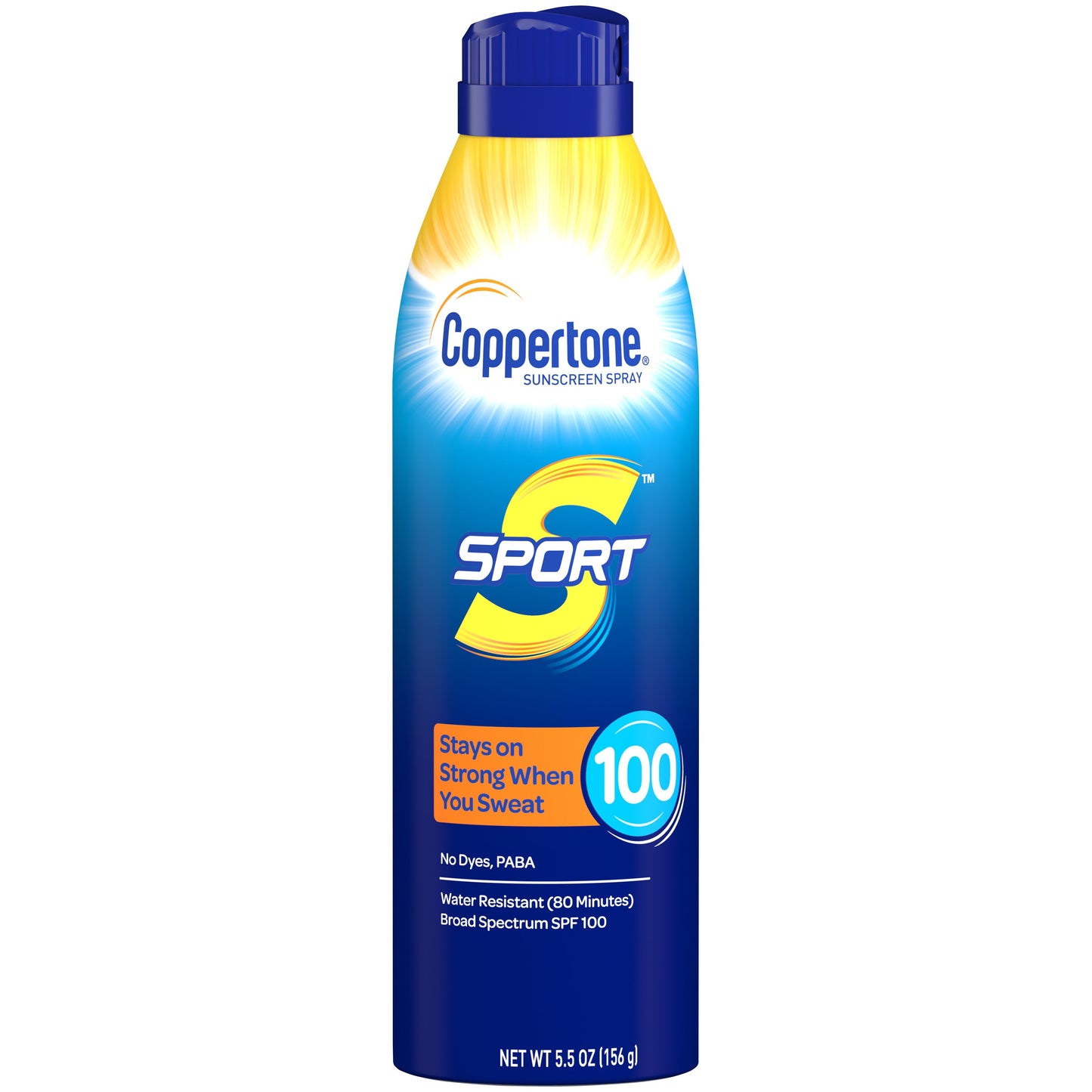 Coppertone Sport Sunscreen Continuous Spray Broad Spectrum SPF 100 - 6 Oz