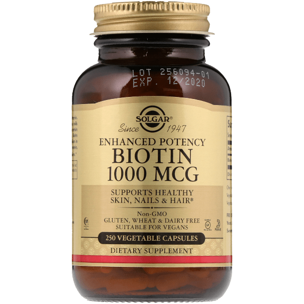 Solgar Biotin 1000mcg 250 Vegetable Capsules