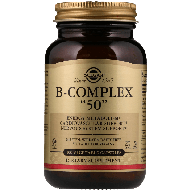 Solgar B-Complex "50" 100 Vegetable Capsules