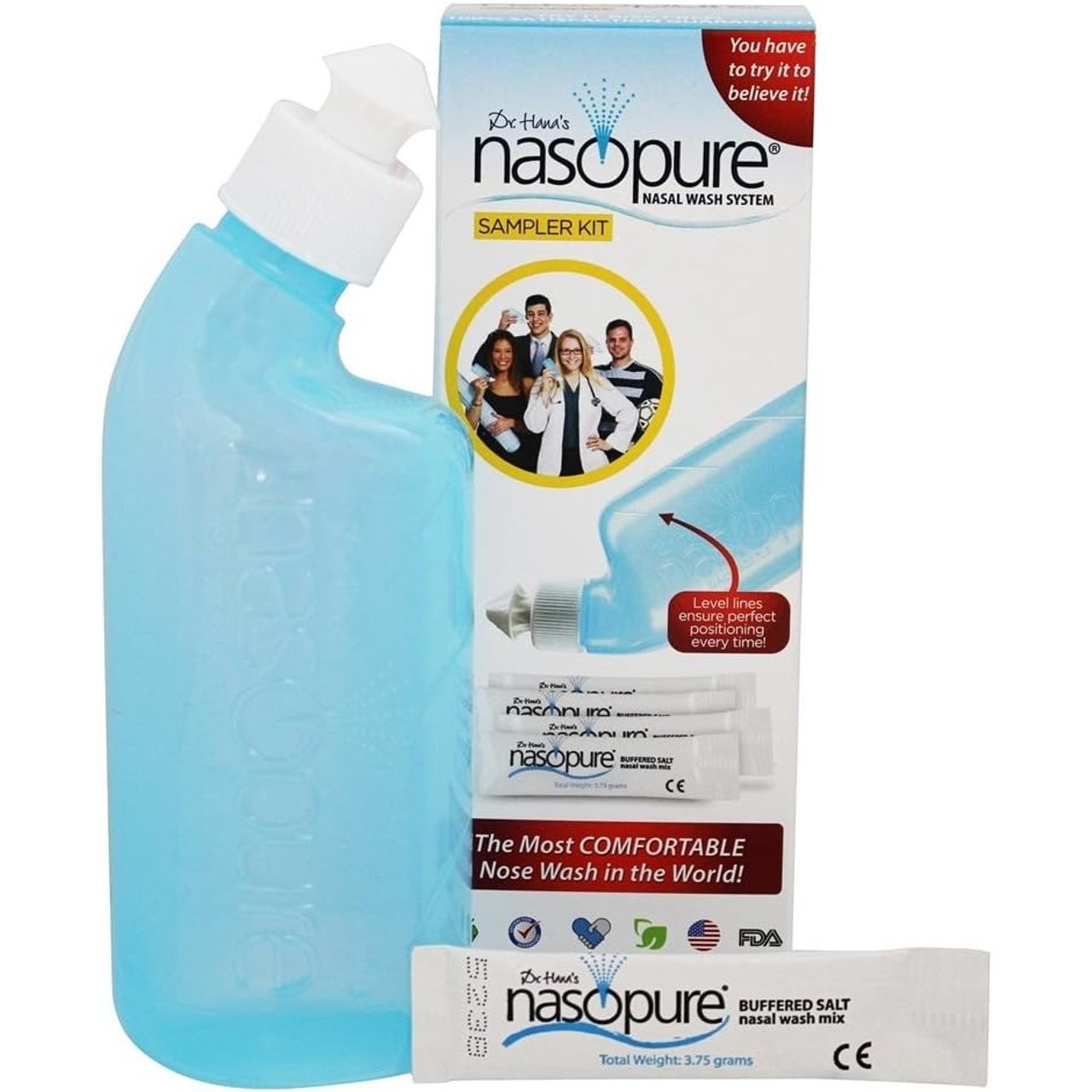 Nasopure Nasal Wash, Sampler Kit, 8 Oz