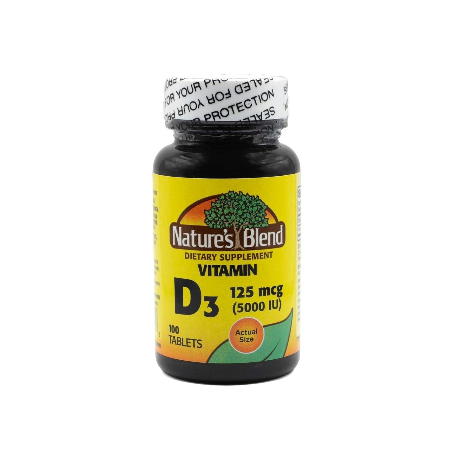 Nature's Blend Vitamin D3 5000 IU 100 Tablets