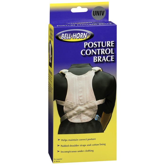 Bell-Horn Posture Control Brace, White