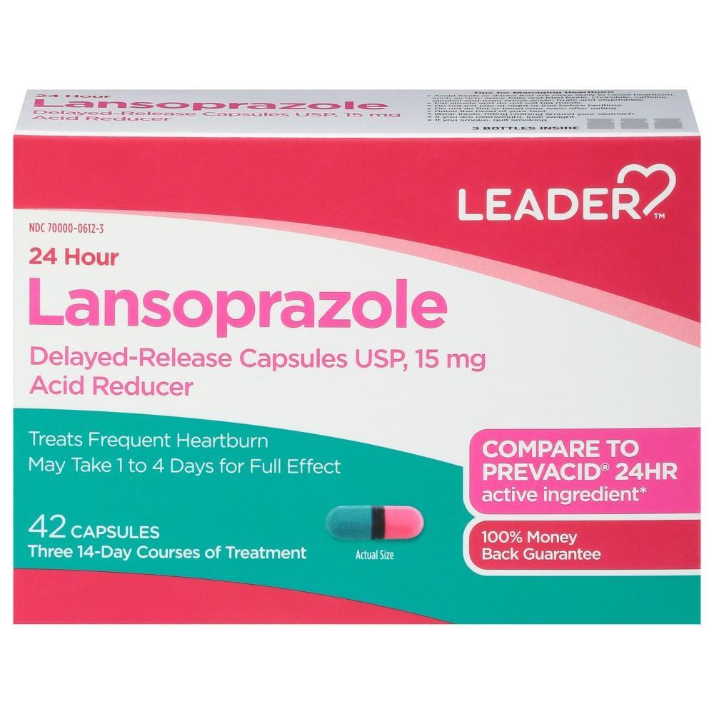 The Leader Lansoprazole 15 Mg Capsules