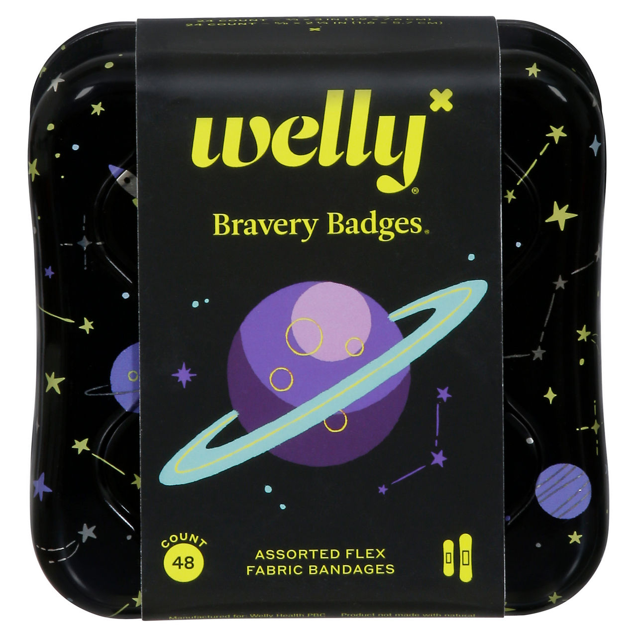 Welly Flex Fabric Bandages Space - 48ct