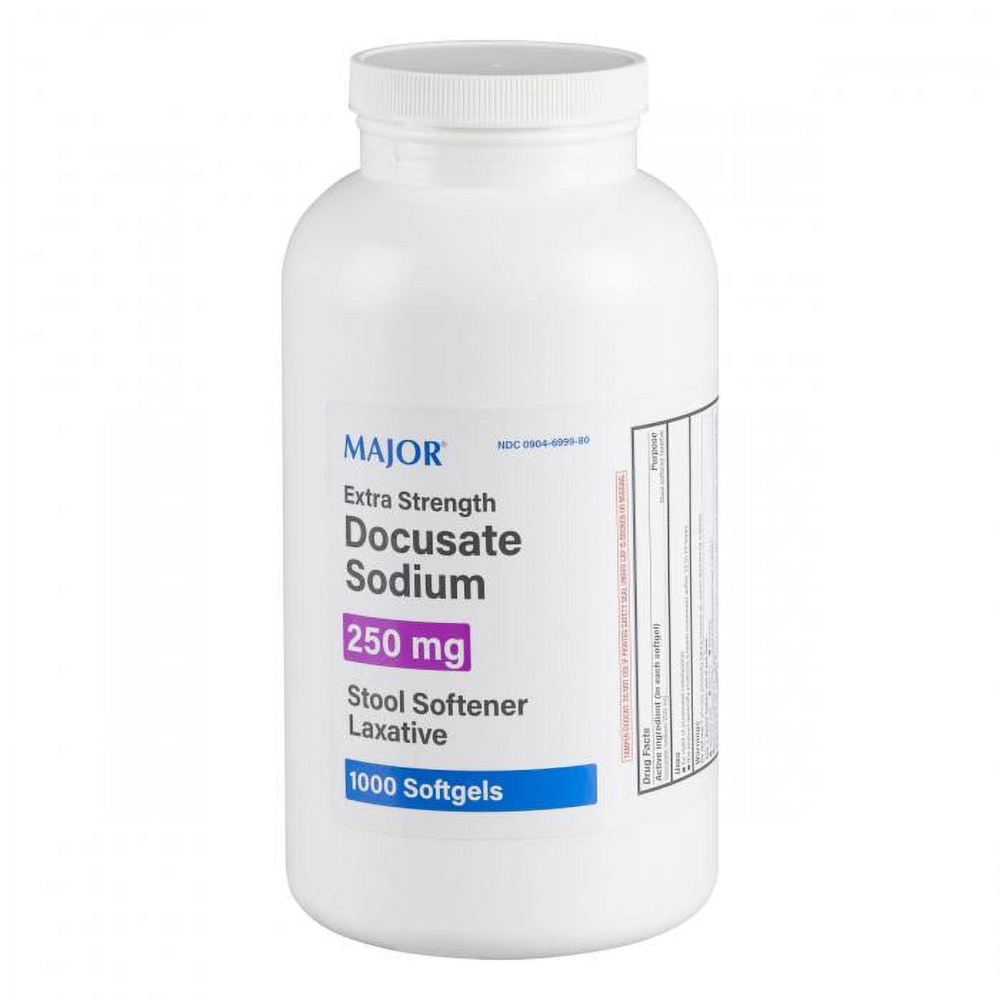 Major Extra Strength Stool Softener Laxative Docusate Sodium 250 Mg Softgels - Osadia Concept Store