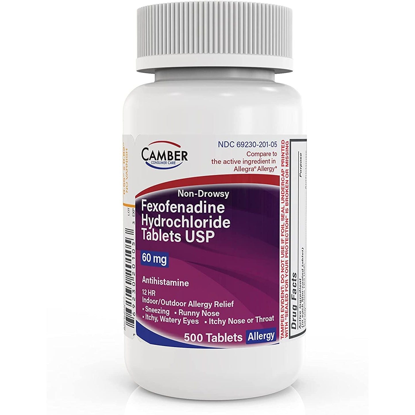 Camber Fexofenadine Hydrochloride, 500 Tabs