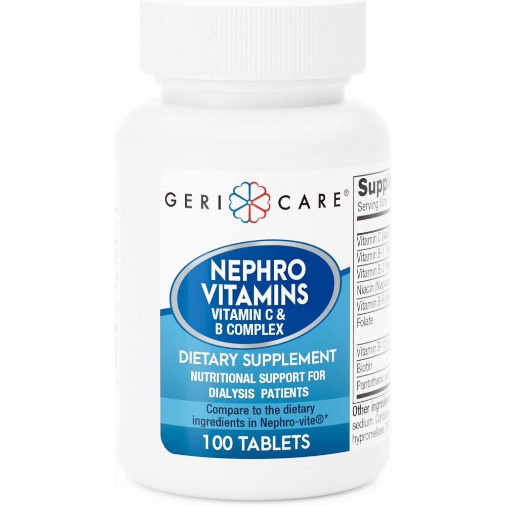 GeriCare Nephro Vitamin C & B Complex Tablets