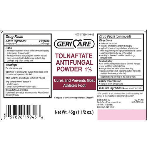 Geri-Care Tolnaftate Antifungal Foot Powder - 1.5 Oz