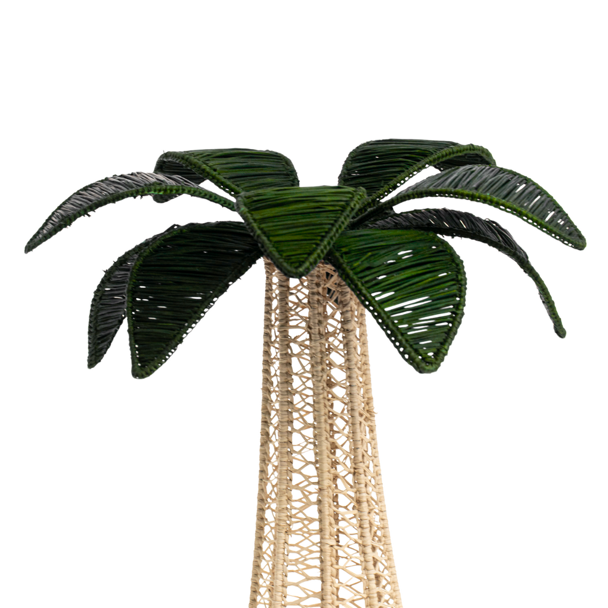 Palm Tree Candle Holder - Large - Dark Green