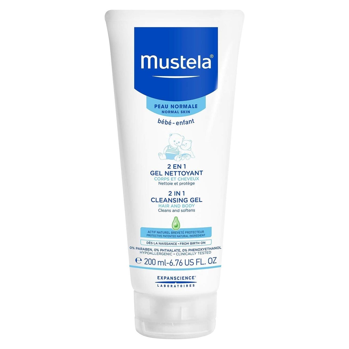 Mustela 2-in-1 Cleansing Gel 6.76 Oz