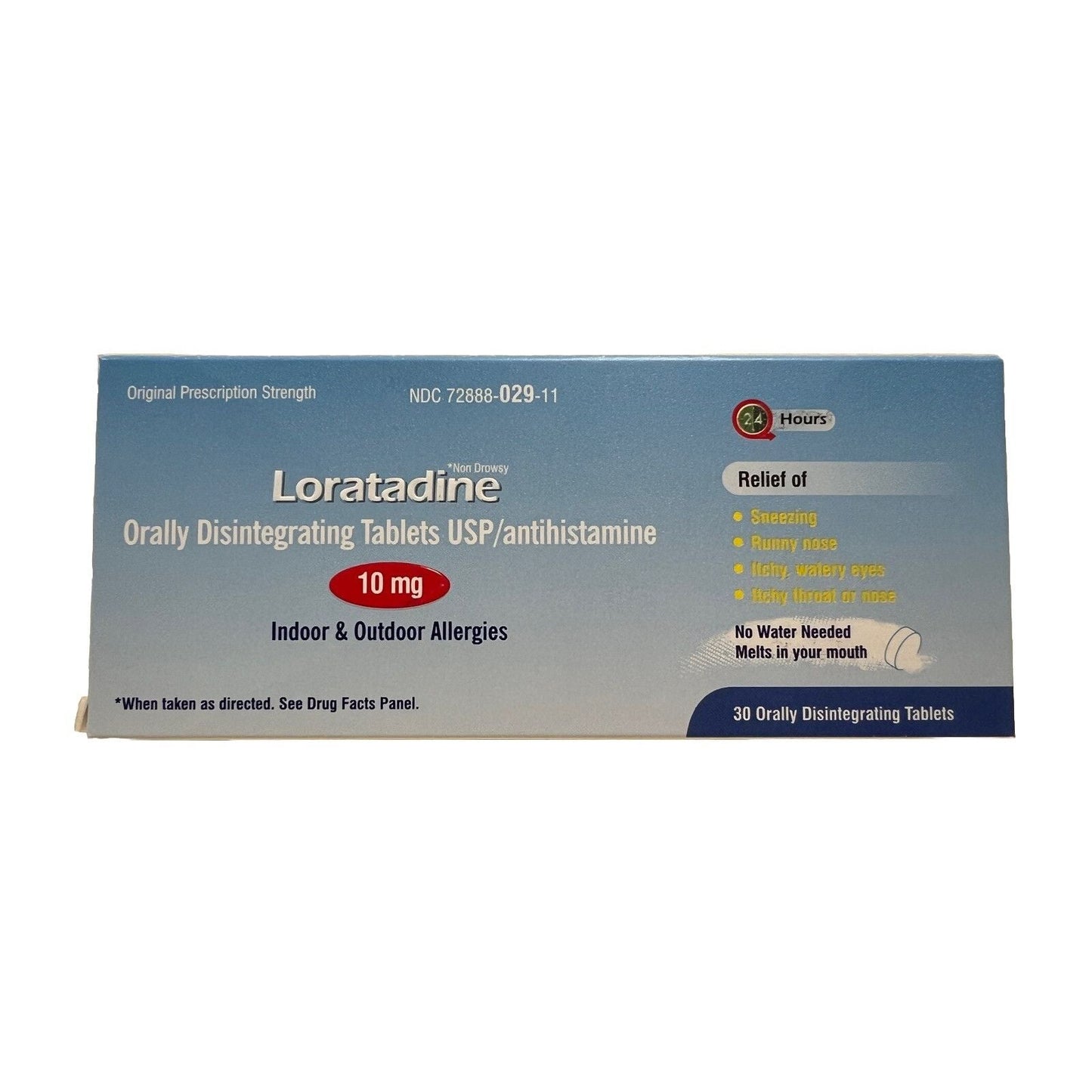 24Hr Allergy Relief Loratadine 10mg, Non-Drowsy! ~~ Exp 02/2026 - Osadia Concept Store