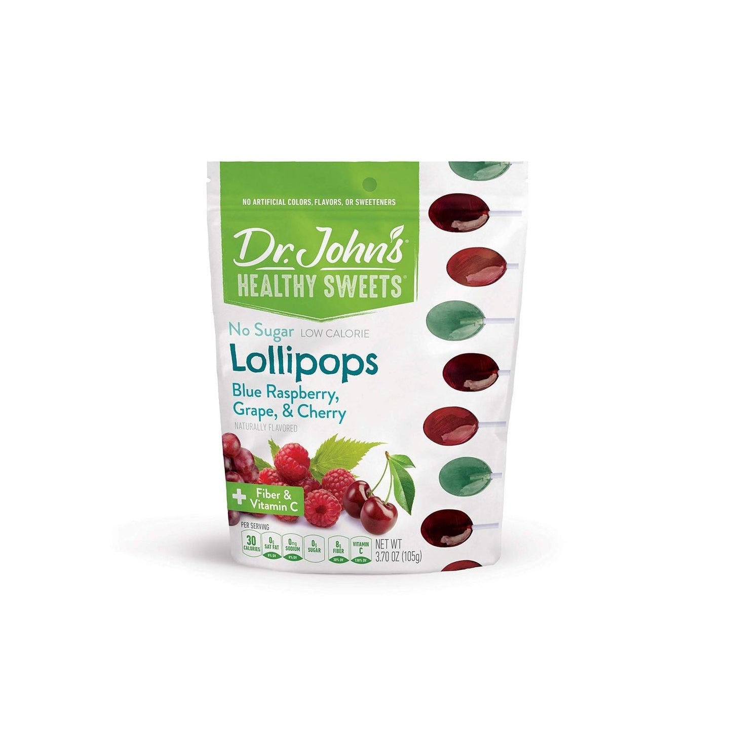 Dr. John's Healthy Sweets No Sugar Assorted Lollipops
