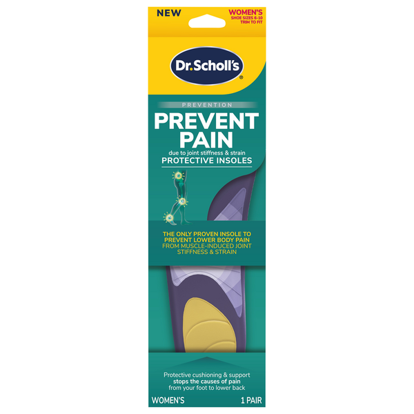 Dr. Scholl's Prevent Pain Lower Body Protective Insoles, Women's 6-10, 1 Pair