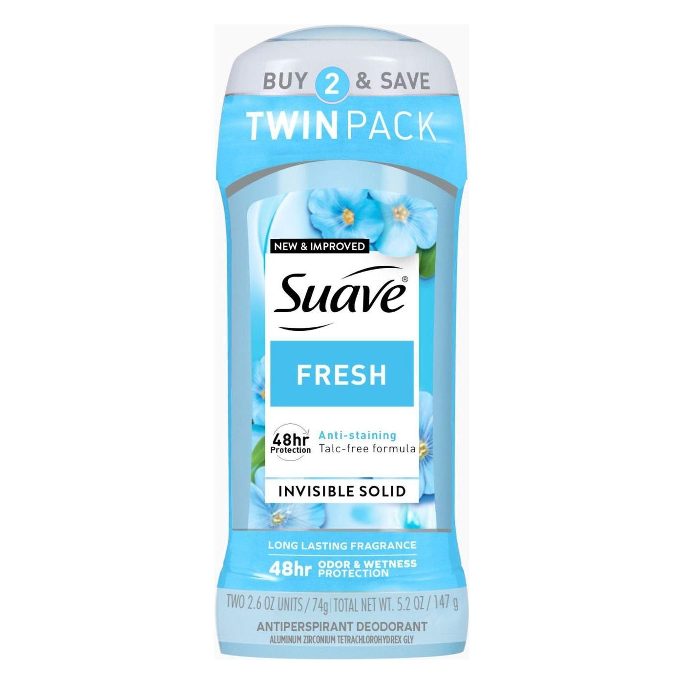 Suave Fresh Invisible Solid, Antiperspirant Deodorant