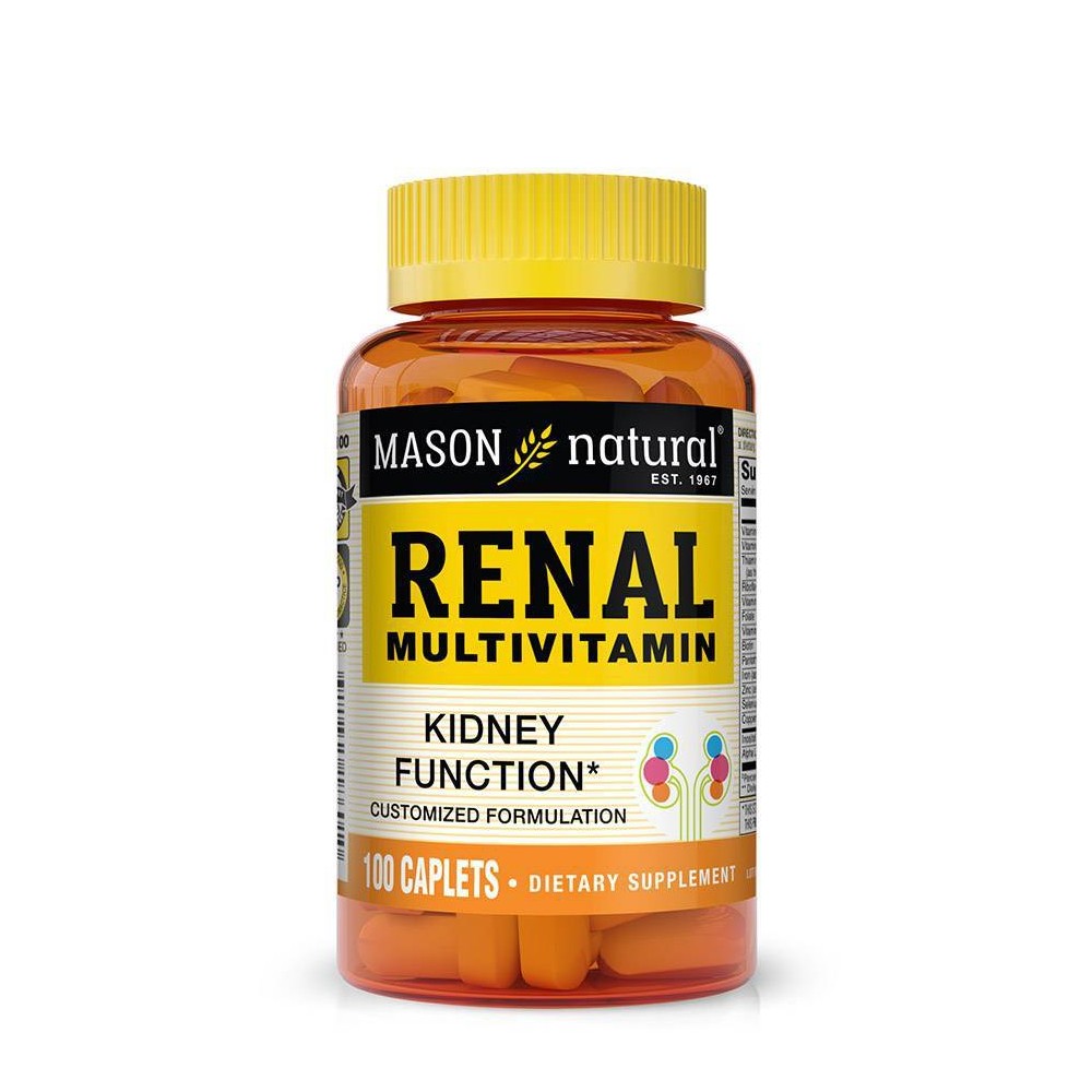 Mason Natural Renal Multivitamin Caplets - 100ct